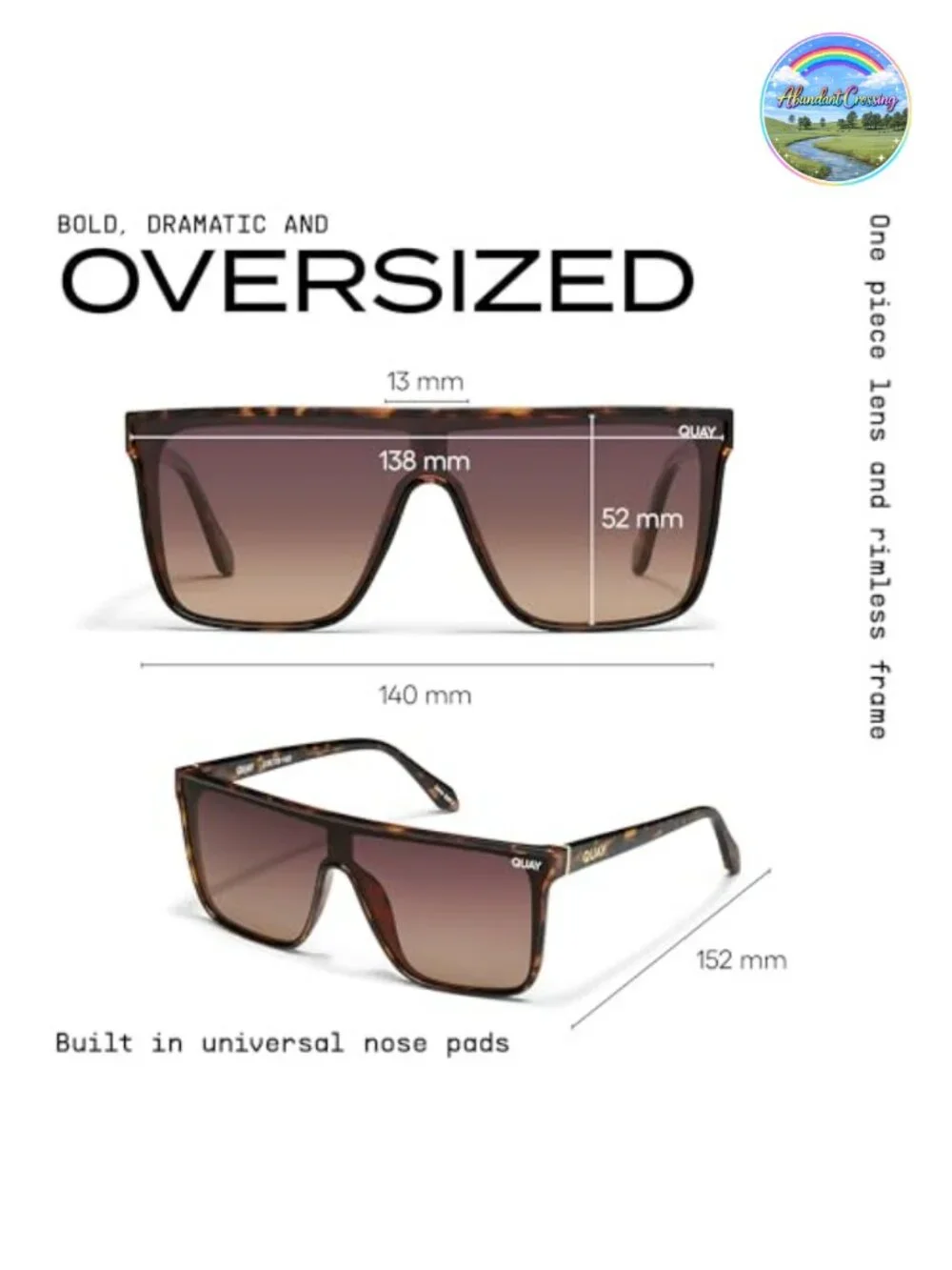 Oversized Polarized Shield Sunglasses UV Protection Unisex
